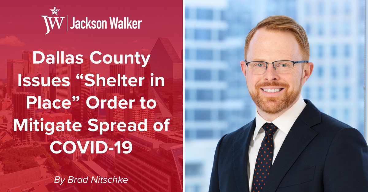 Brad Nitschke Dallas County Shelter Order