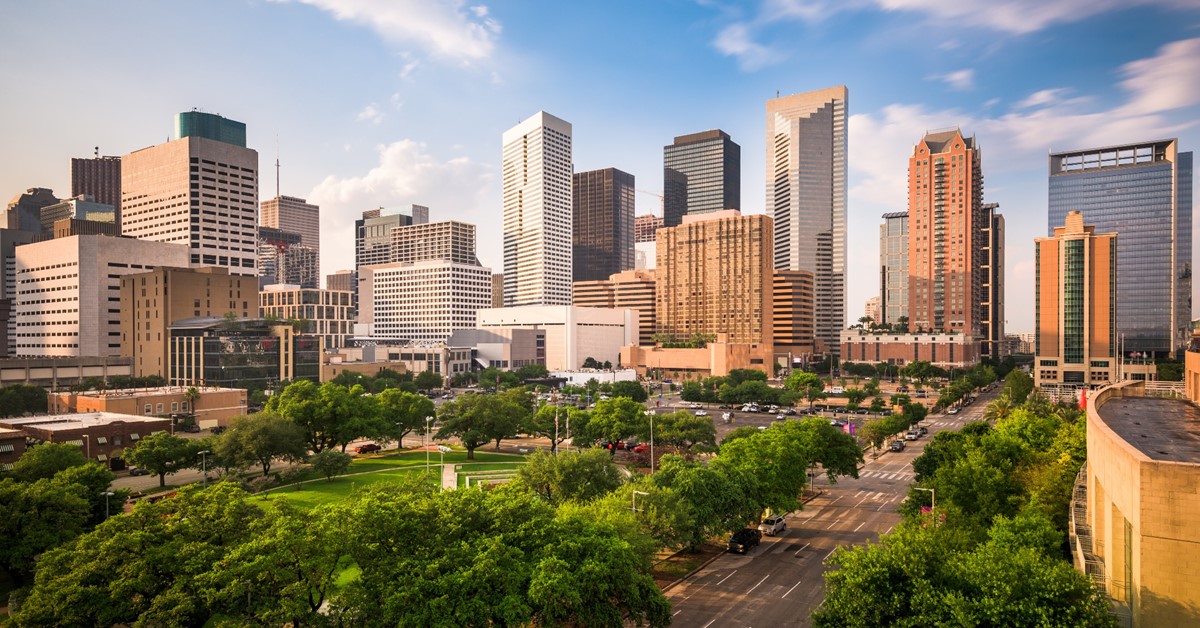 Skyline of the city of Houston