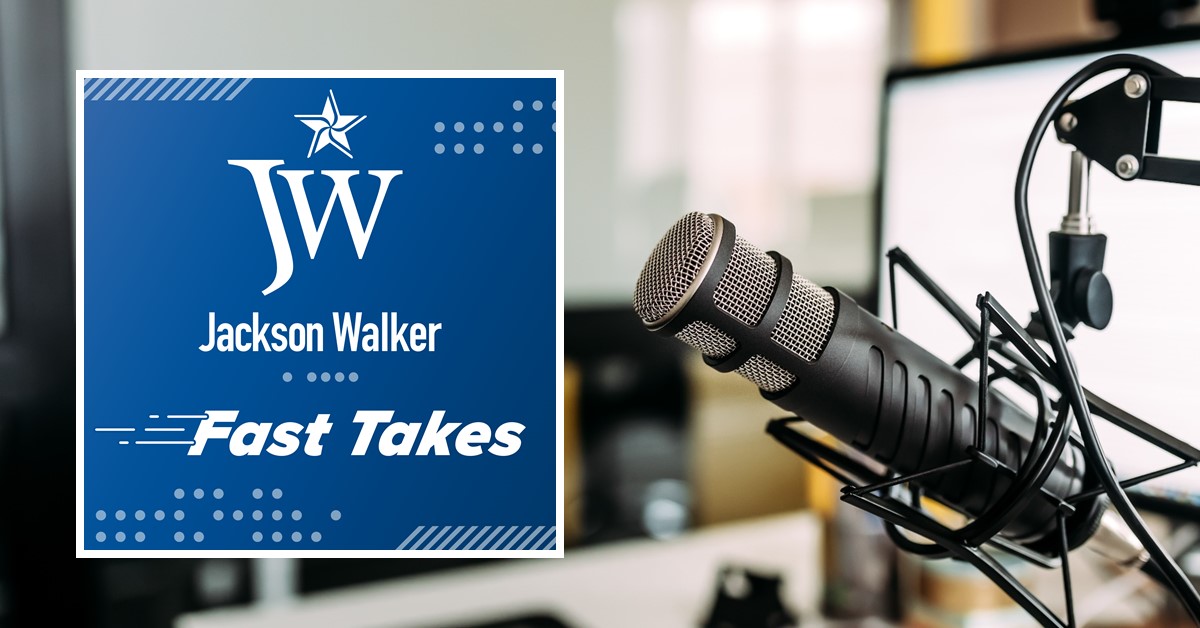 JW Fast Takes Jackson Walker