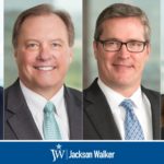 360 West Magazine's Top Attorneys 2020 with Jackson Walker logo (Joe Regan, Jay Rutherford, Len Wade, and Allison Allman)