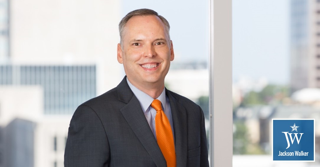 Brad Brown with Jackson Walker logo