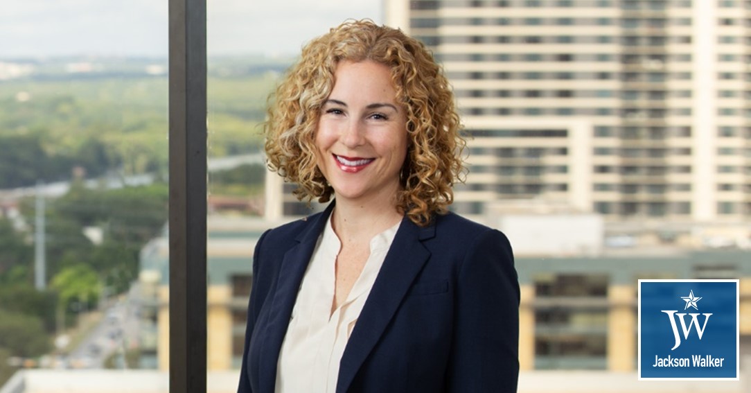 Michelle Rosenblatt with Jackson Walker logo