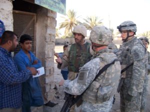 Joel Glover in Afghanistan as US Army veteran