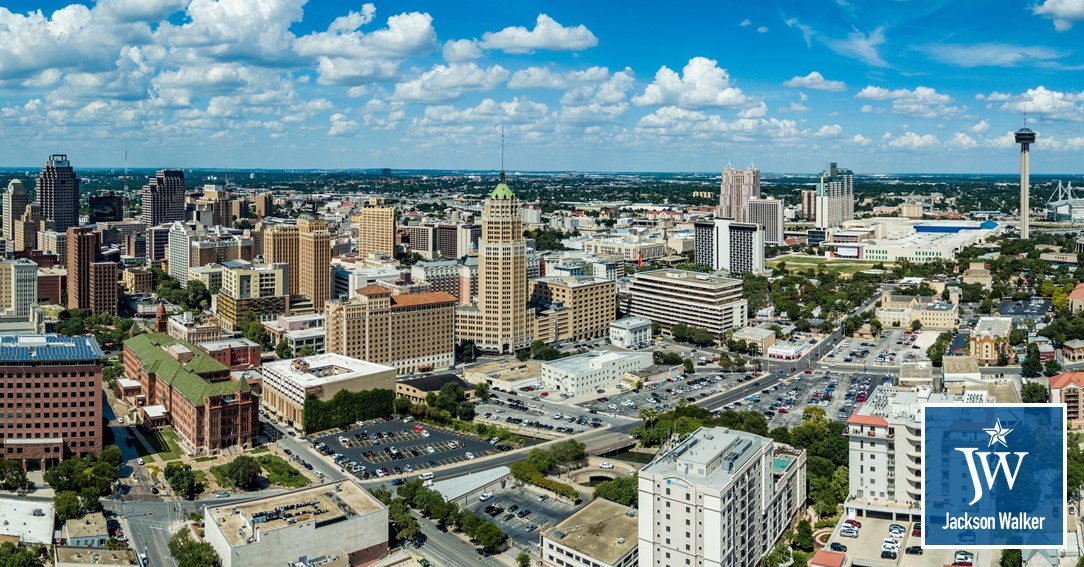 San Antonio with Jackson Walker logo