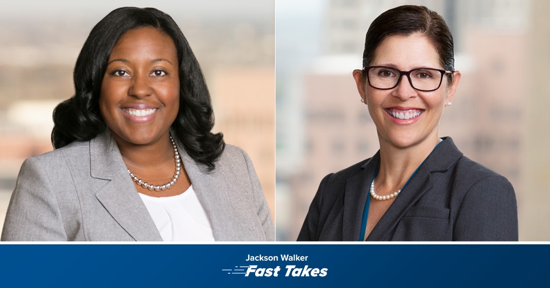 Jamila Brinson and Michelle Miller with JW Fast Takes logo