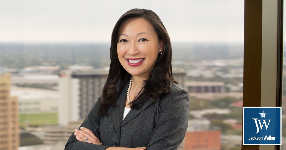 Shari Mao with Jackson Walker logo