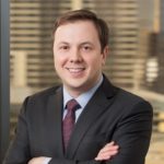 Cale McDowell with Jackson Walker logo