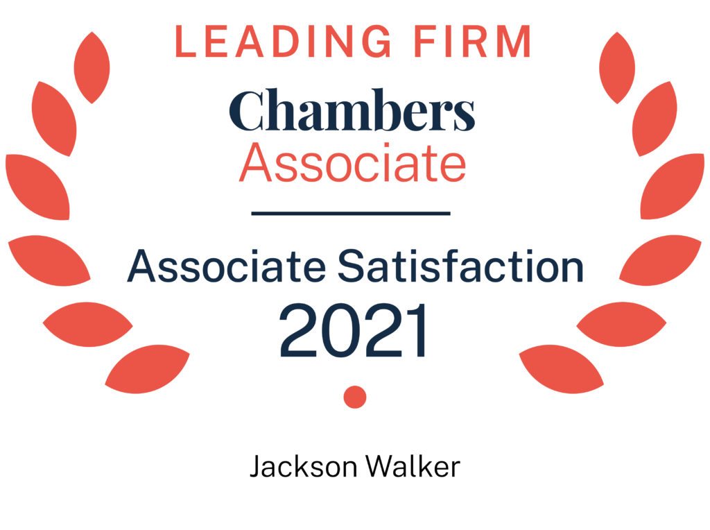 Jackson Walker Chambers Associate Satisfaction