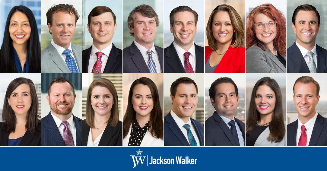 Jackson Walker Announces Election of 16 Attorneys to Partnership Jackson Walker