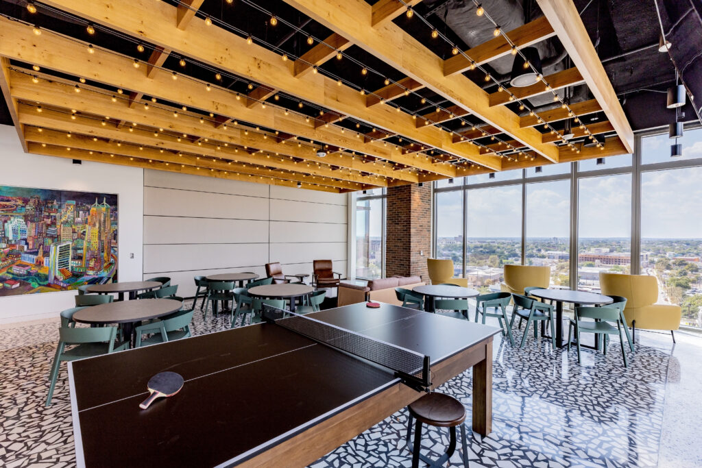 With comfortable lounge seating, coffee rooms on both floors, and a pool / ping pong table in the breakroom, the firm hopes to create an environment that feels like home and that will attract new talent from around San Antonio and beyond.
