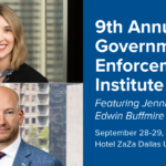 Jennifer Freel and Edwin Buffmire Government Enforcement Institute (Sept 2023)